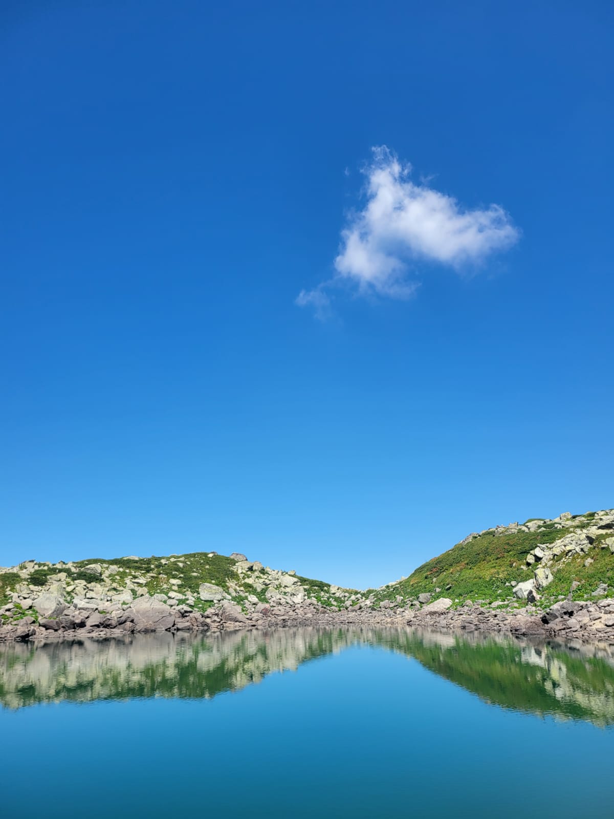 Mountain lake hiking trail near Prishtina